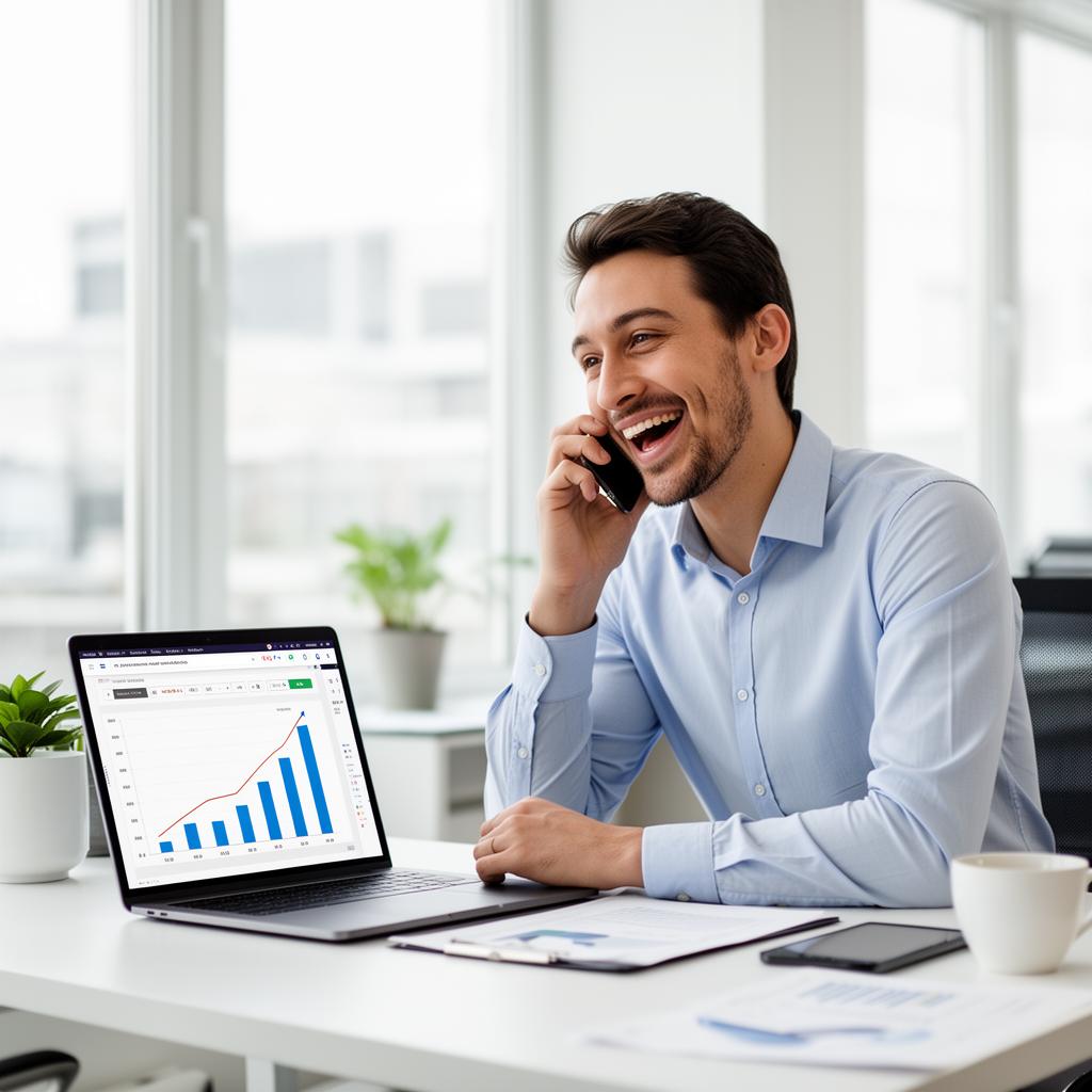 Business owner seeing results